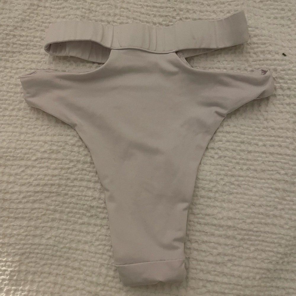 Oh polly strapping white bikini bottom